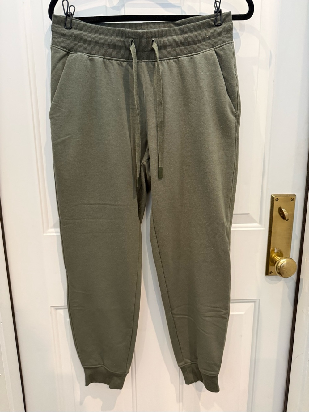 Women’s Olive Green Jogger Sweatpants - Relaxed Fit